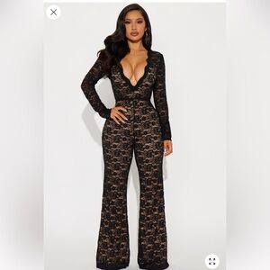 NEW Elegant Black Lace Jumpsuit